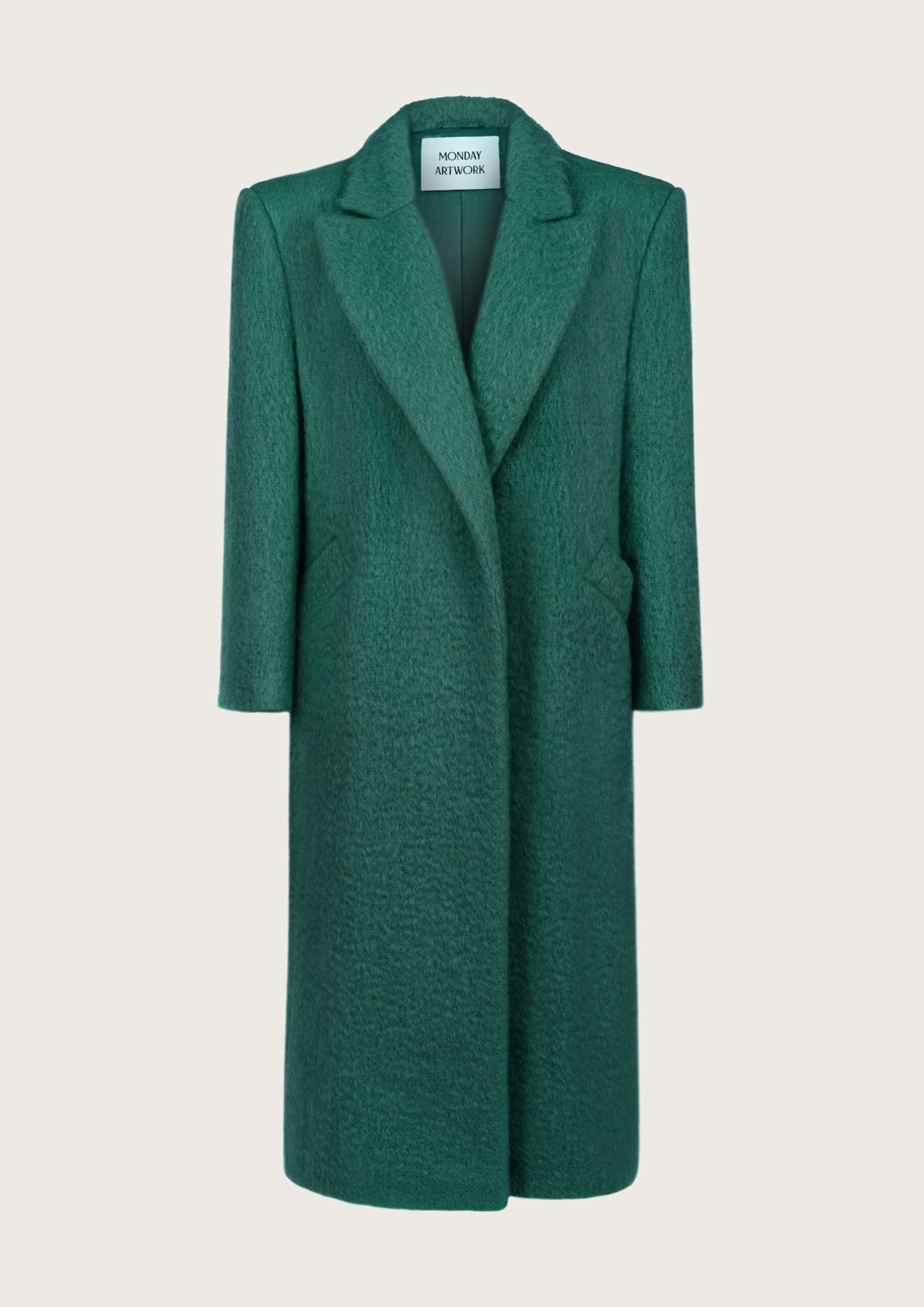 Green mohair coat sale