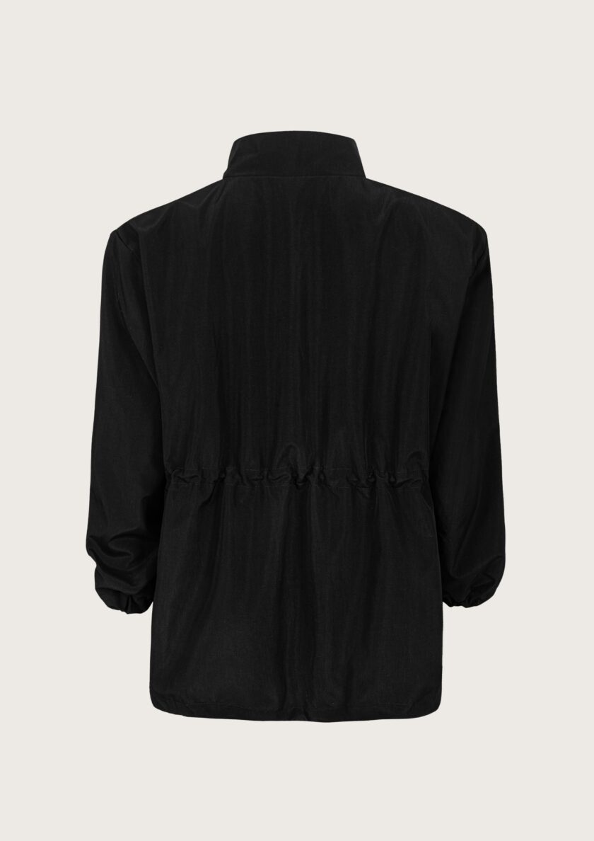 sade parka jacket black czarna ortalionowa kurtka poduszki z poduszkami ściągacze monady artwork x ida heritier