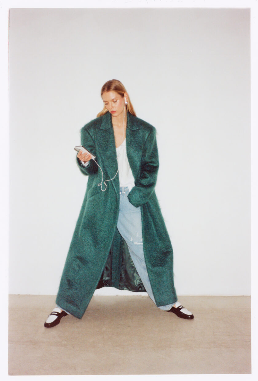 Henri Green Mohair Coat Premium Quality Limited Edition Monday Artwork Ida Héritier Maxi Coat