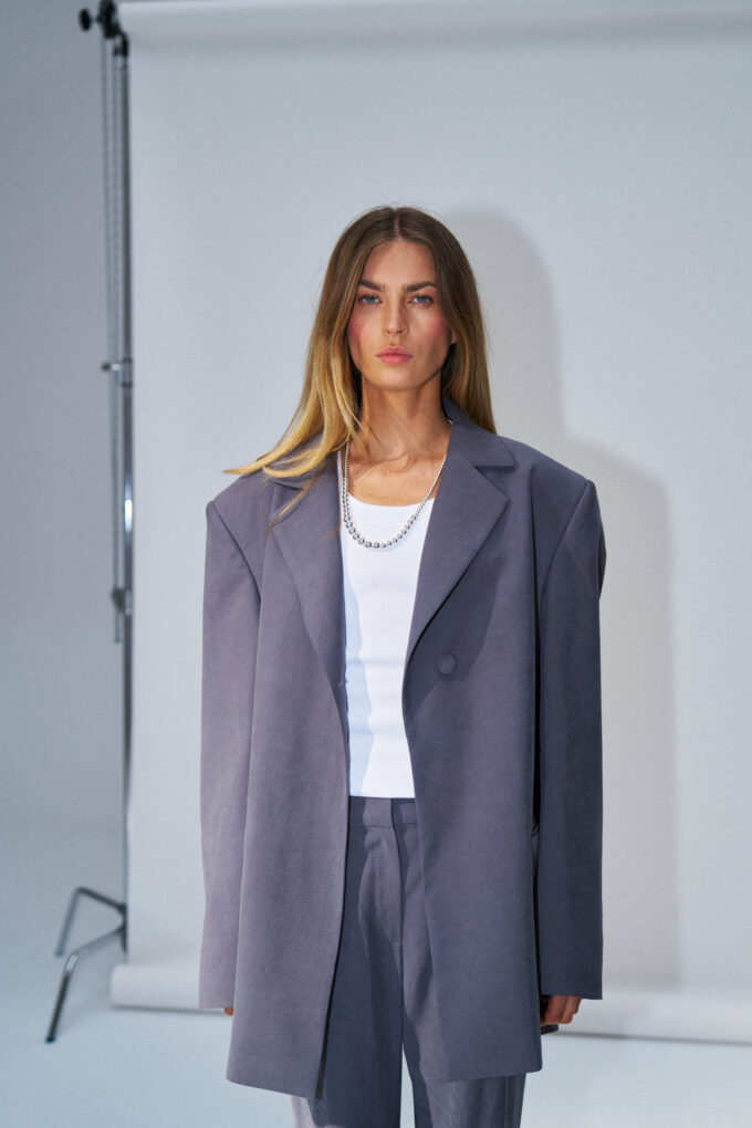 Nancy Oversized Blazer Grey