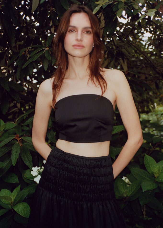 Gia Maxi Smocked Skirt Black