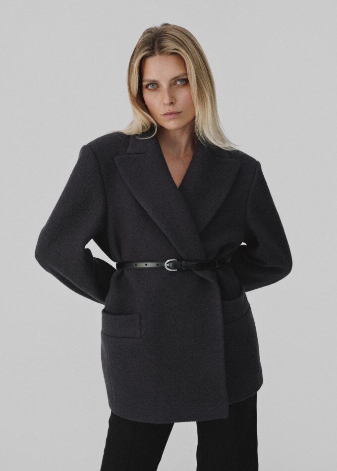 Selene Leather Belt Black