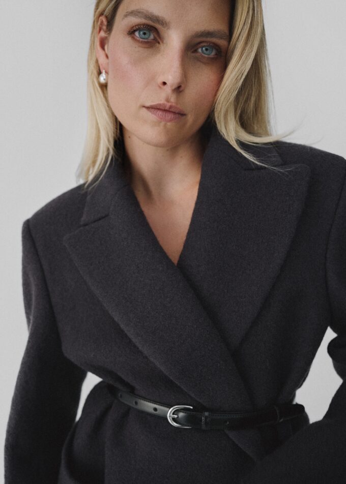 Selene Leather Belt Black