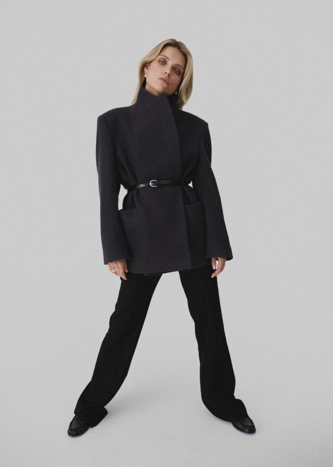 Selene Leather Belt Black