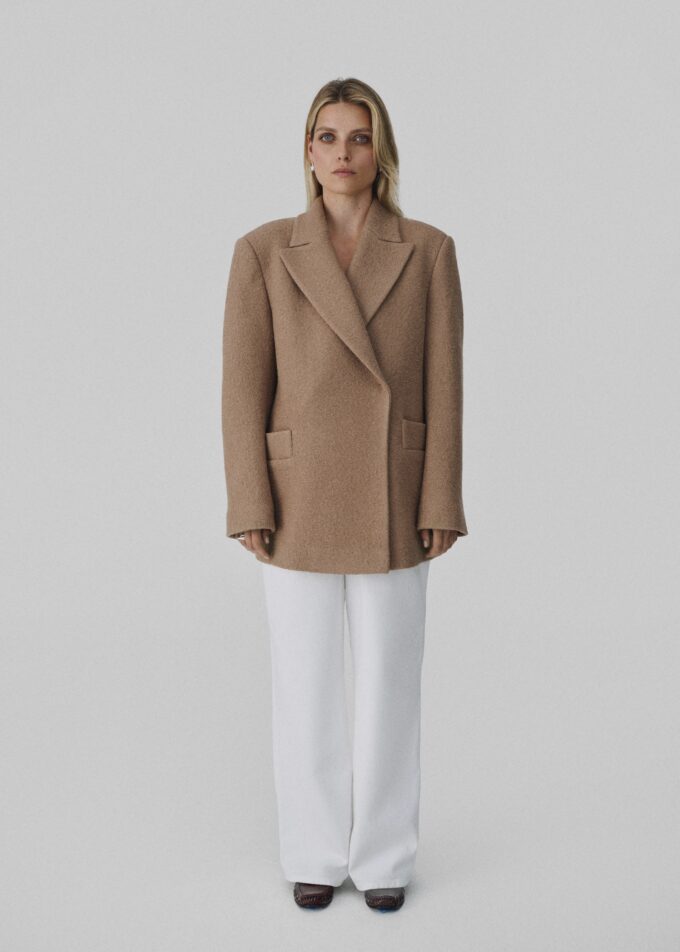 Chloe Camel Oversized Blazer