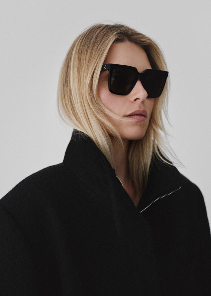 Tatum Black Wool Coat