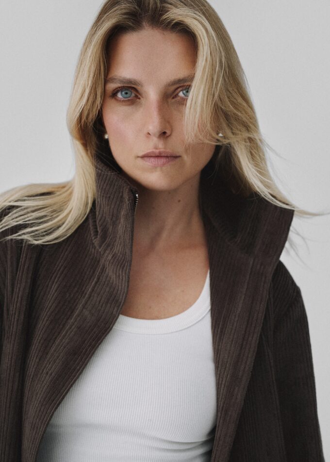 Hudson Corduroy Bomber Jacket