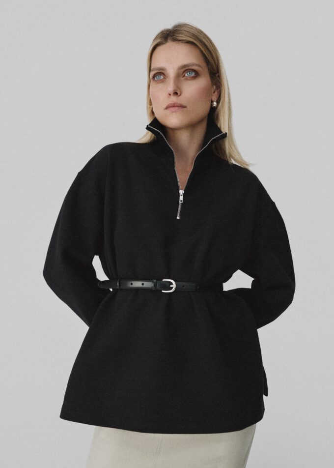 Selene Leather Belt Black