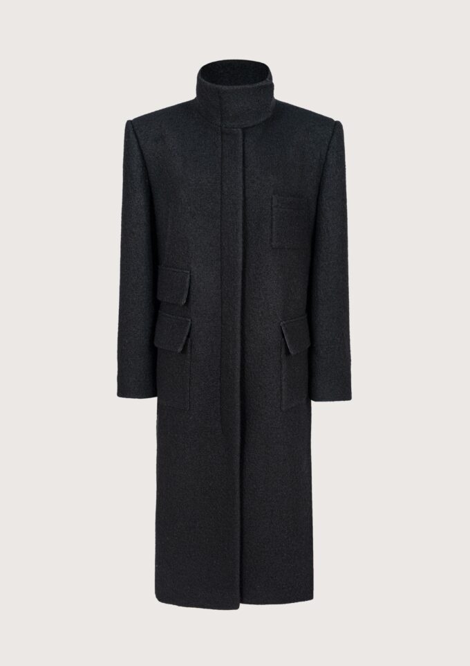Tatum Black Wool Coat