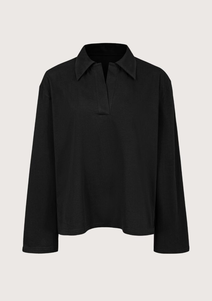 Rory Black Longsleeve Polo