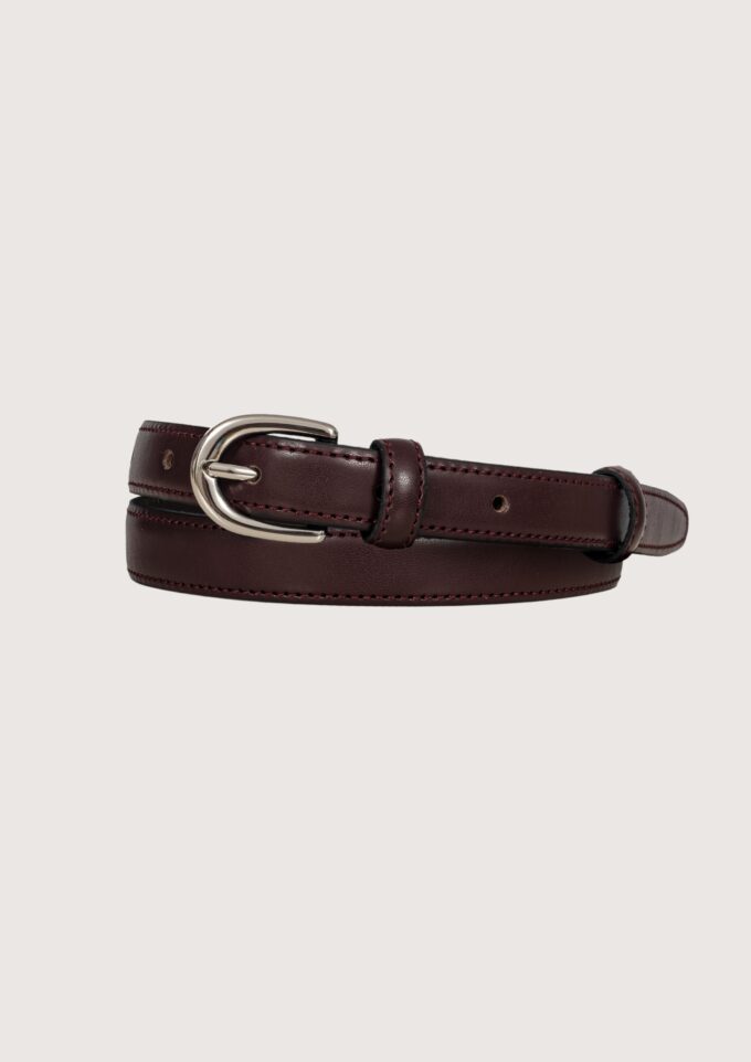 Selene Leather Belt Cherry