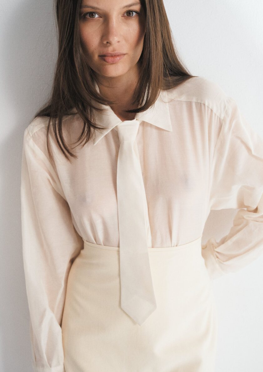 Aurora Shirt Cream - obrazek 4