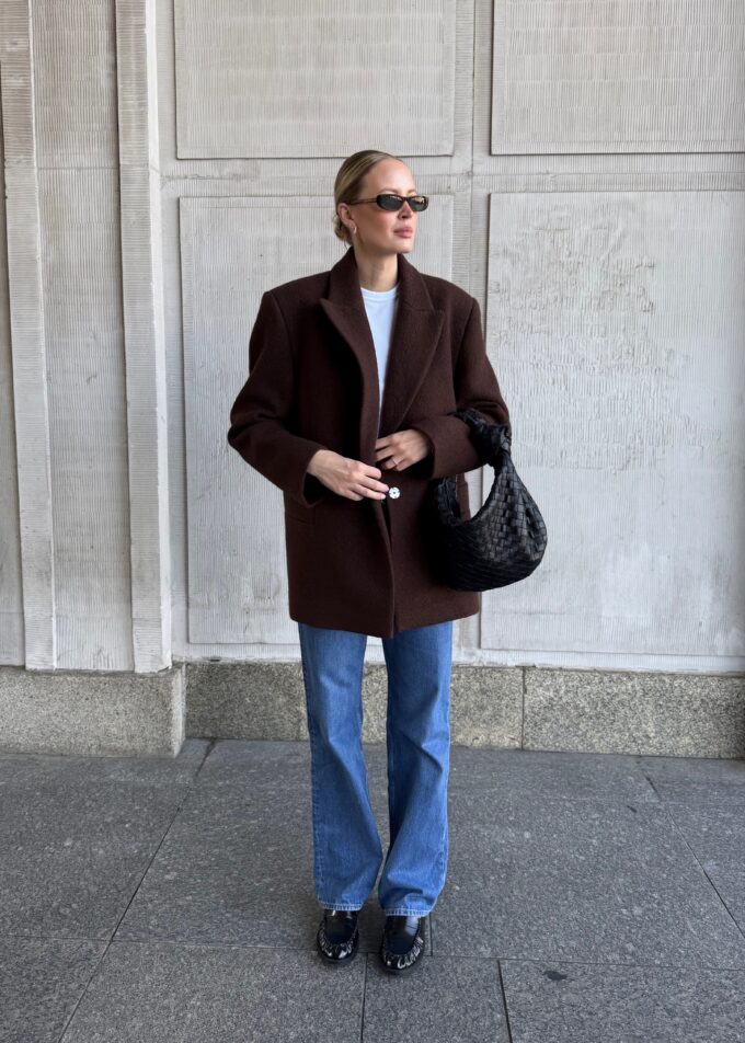 Chloe Brown Oversized Blazer
