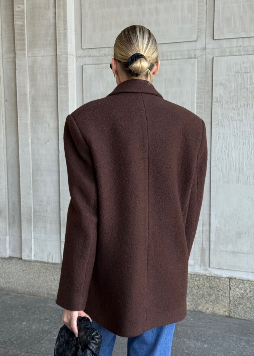 Chloe Brown Oversized Blazer - obrazek 8