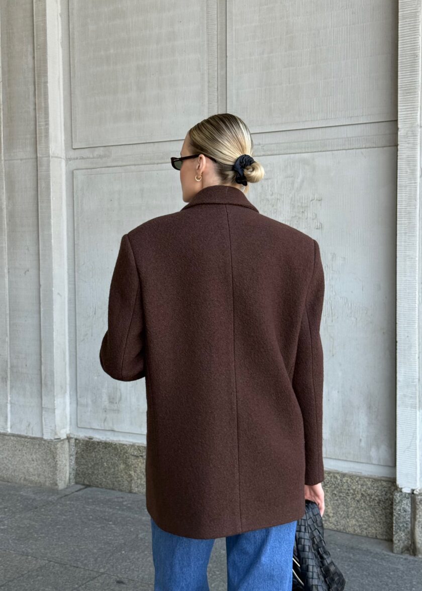 Chloe Brown Oversized Blazer - obrazek 7