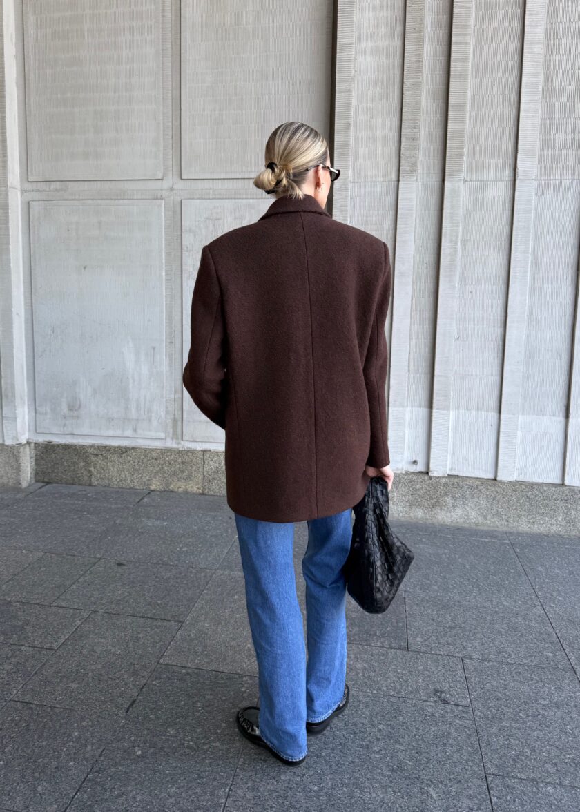 Chloe Brown Oversized Blazer - obrazek 6