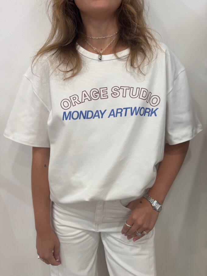 T-shirt Monday x Orage Oversize Print