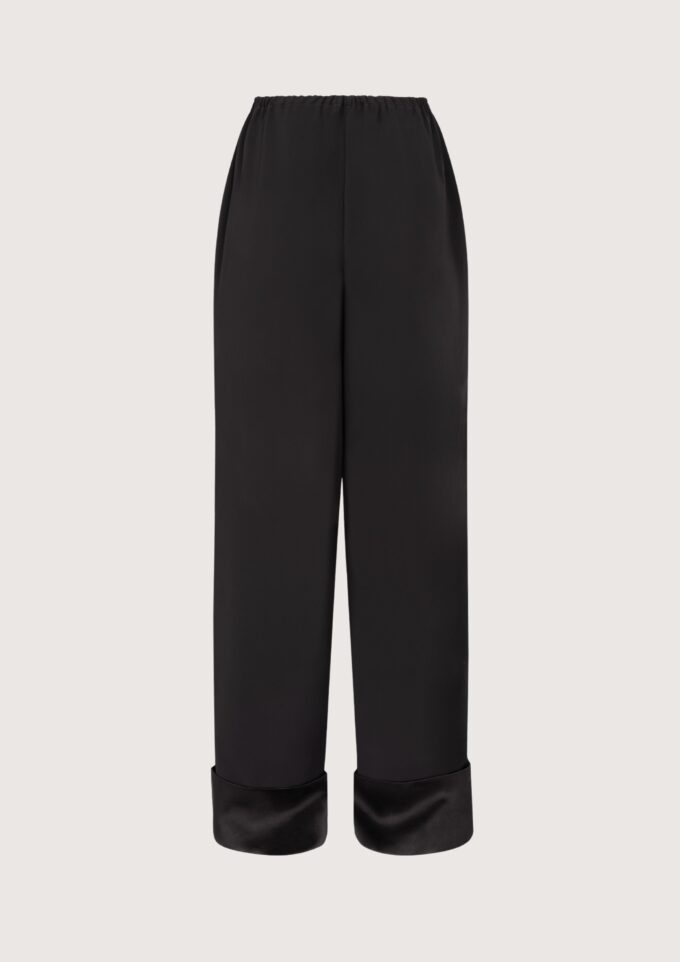 Rhea Black Soft-Tailored Pants