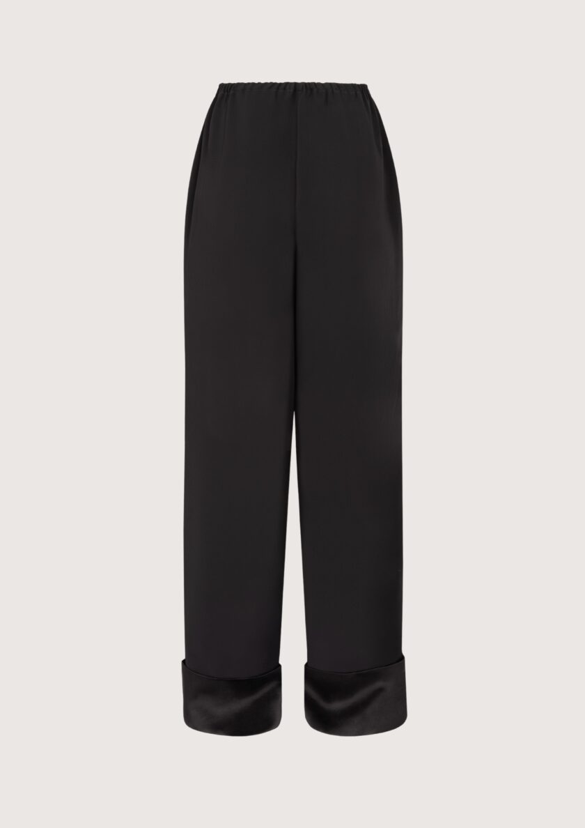 Rhea Black Soft-Tailored Pants