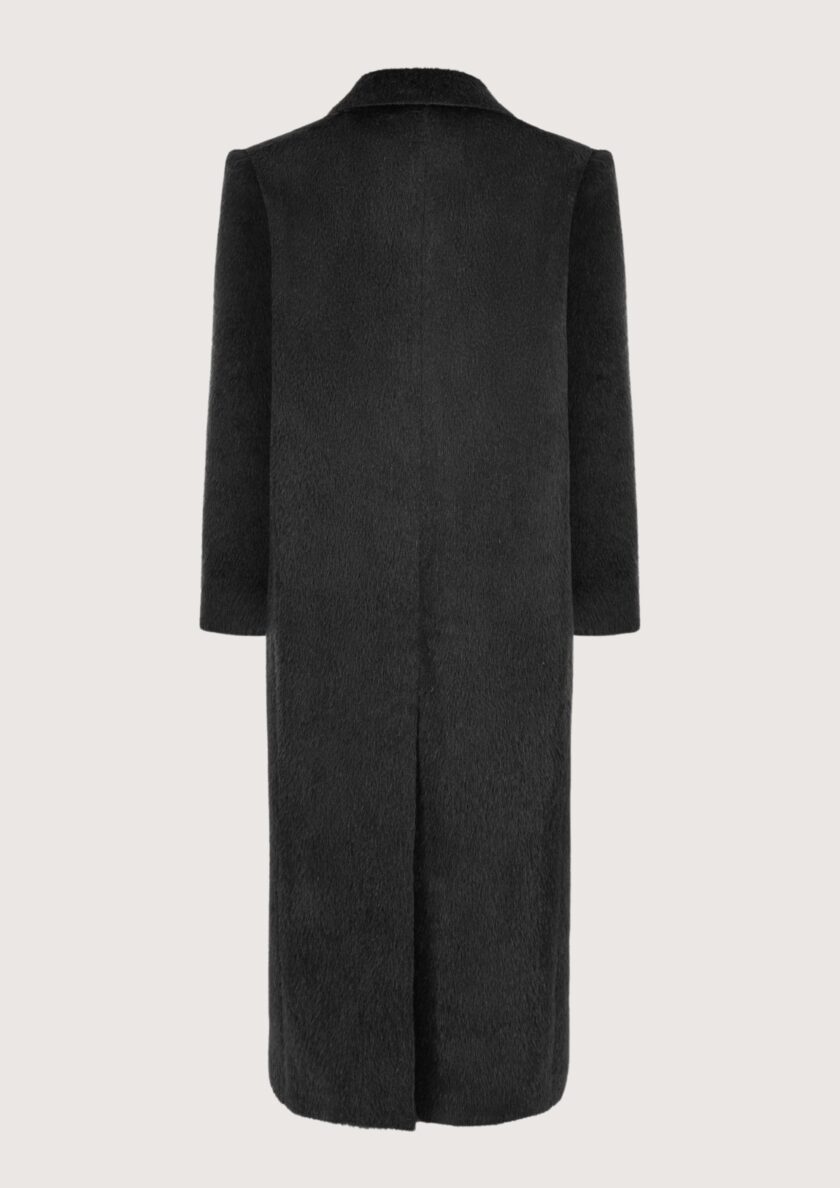 Ruben Black Alpaca Coat - obrazek 2