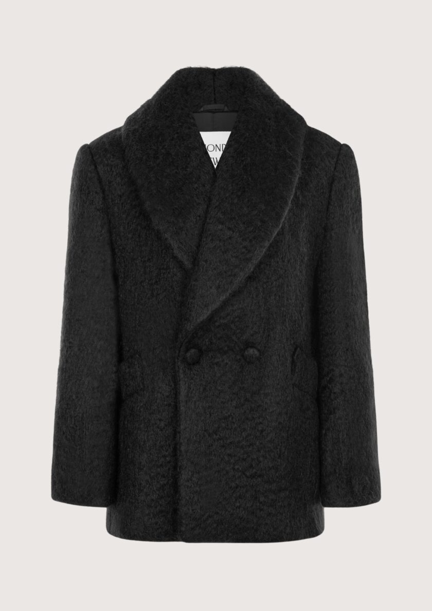 Lea Mohair Black Coat - obrazek 7