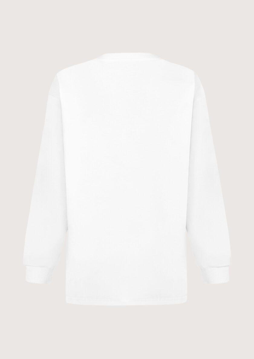 Jonathan White Oversized Longsleeve - Image 2