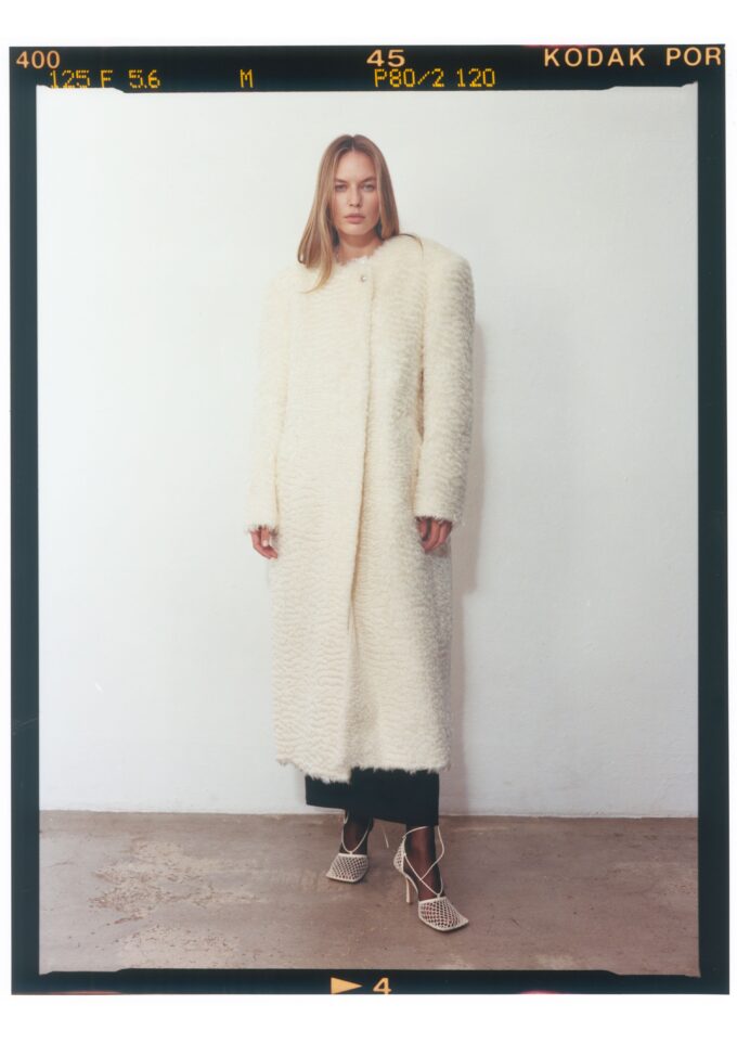 Arke Cream Fur Coat