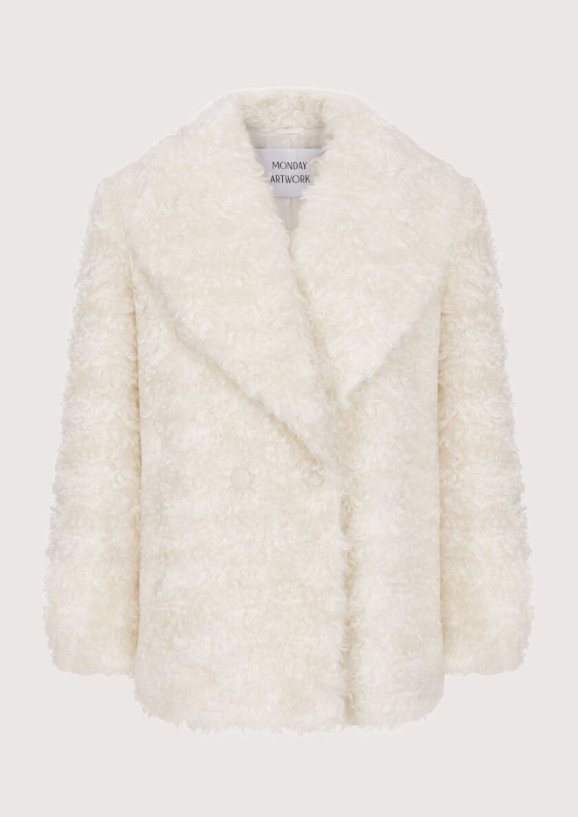 Stephanie Mohair Fur Coat - obrazek 8