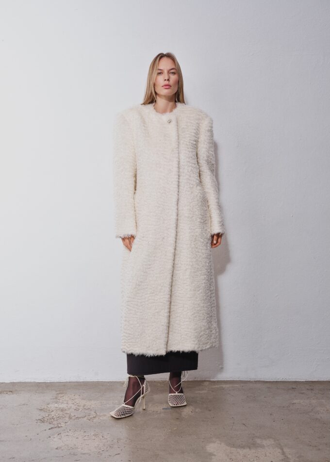 Arke Cream Fur Coat