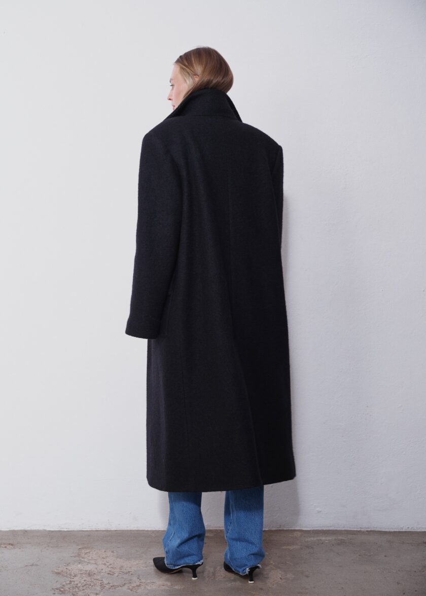 Tatum Black Wool Coat 2.0 - Image 5