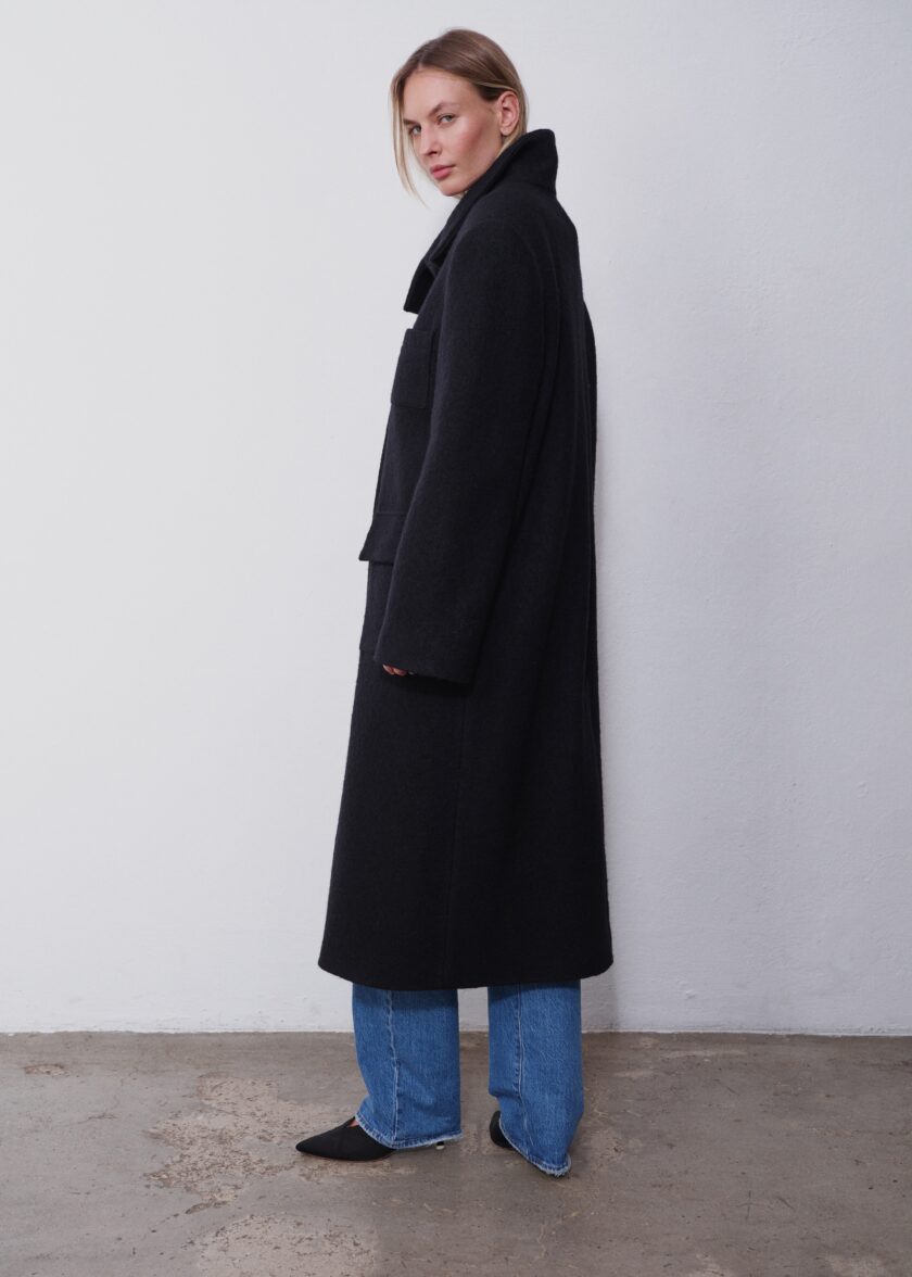 Tatum Black Wool Coat 2.0 - Image 6