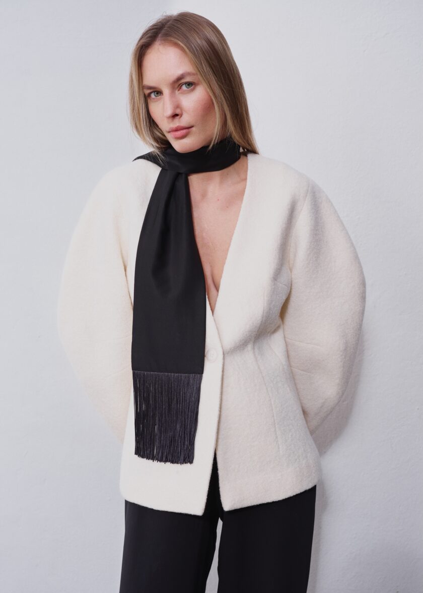 Faye Fringe Scarf - Image 3
