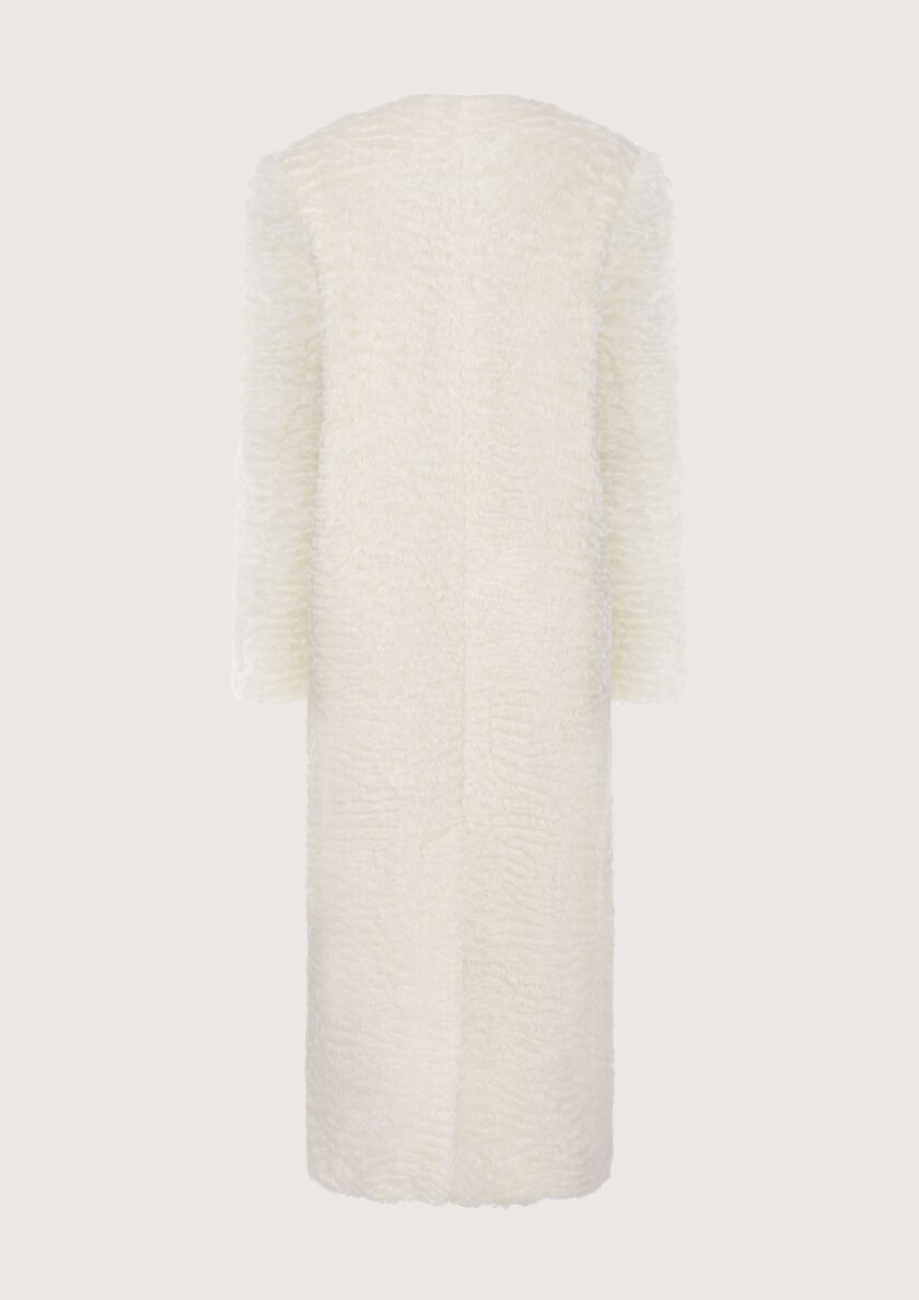 Arke Cream Fur Coat - Image 9
