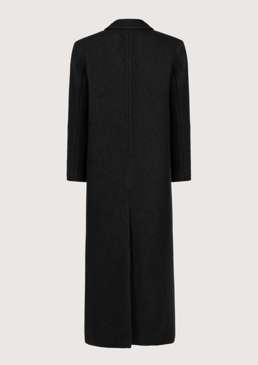 Rowan Black Wool Coat - Image 8