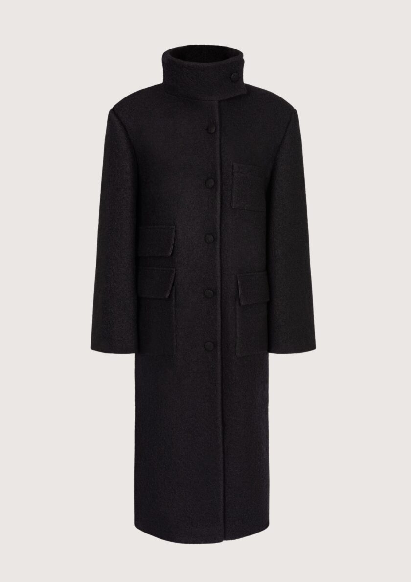 Tatum Black Wool Coat 2.0 - Image 2