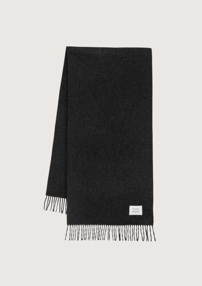 Cody Graphite Cashmere Scarf